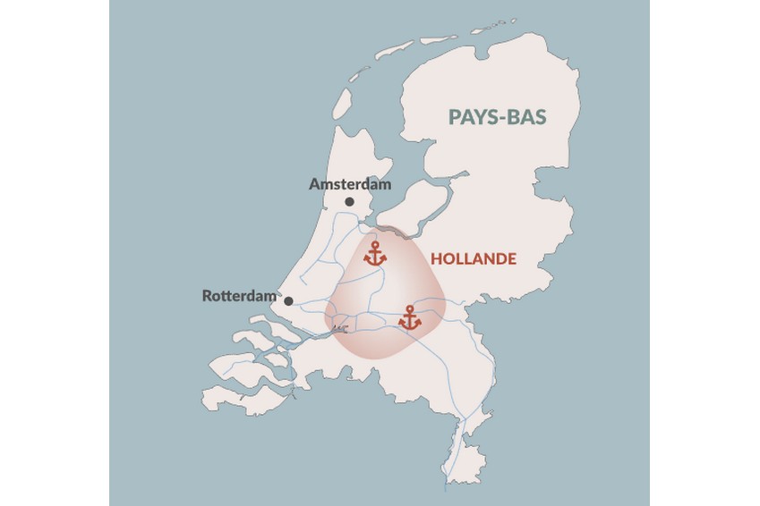 Lugar por el cual se navega en Amsterdam