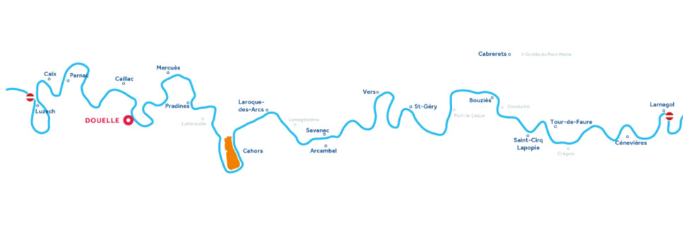 Ruta donde cruzaras con tu barco fluvial