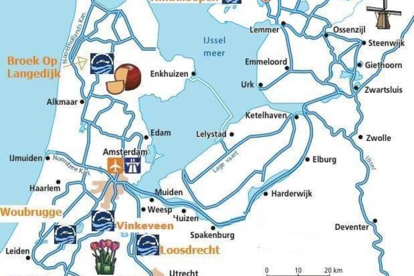 Mapa de crucero fluvial por Holanda | Danfluvial holland Hindeloopen 1 1