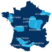 River tourism map France | Danfluvial